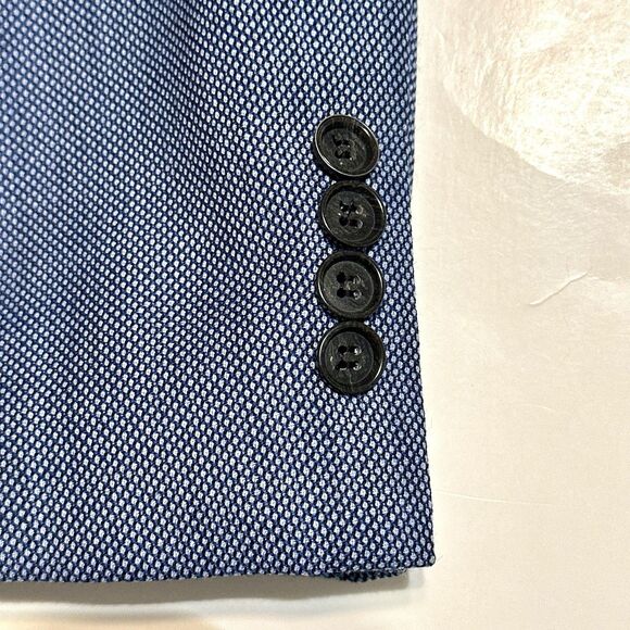 Hugo Boss The James Men's Size 42R Blue Wool Sport Coat Blazer Jacket 2-Button - Picture 14 of 16